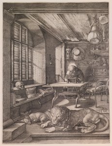Den helige Hieronymus i sitt arbetsrum av Albrecht Dürer
