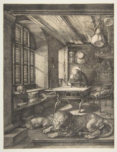 Den helige Hieronymus i sitt arbetsrum av Albrecht Dürer