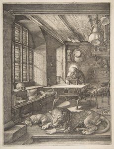 Den helige Hieronymus i sitt arbetsrum av Albrecht Dürer
