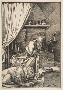 Den helige Hieronymus i sitt arbetsrum av Albrecht Dürer