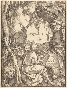 Sankt Hieronymus i en grotta av Albrecht Dürer