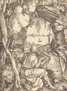 Saint Hieronymus i en grotta, 1512. av Albrecht Dürer