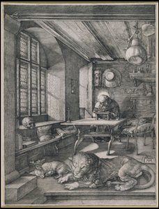 Den helige Hieronymus i sitt arbetsrum av Albrecht Dürer