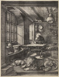 Saint Hieronymus i hans studie, 1514 av Albrecht Dürer