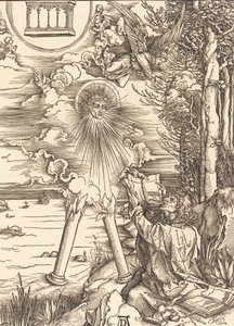 Sankt Johannes slukar boken, 1498. av Albrecht Dürer