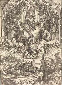 Sankt Johannes inför Gud och de äldste av Albrecht Dürer