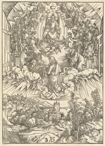 Sankt Johannes inför Gud och de äldste av Albrecht Dürer