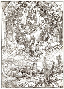 Sankt Johannes inför Gud och de äldste av Albrecht Dürer