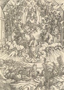 Sankt Johannes inför Gud och de äldste, 1498. av Albrecht Dürer