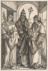 Saint Stephen, Saint Sixtus och Saint Lawrence.n.d. av Albrecht Dürer