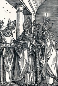 Saints Nicholas, Ulrich och Erasmus, 1508 1906. av Albrecht Dürer
