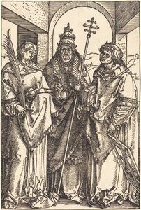 De heliga Stephen, Sixtus och Lawrence av Albrecht Dürer