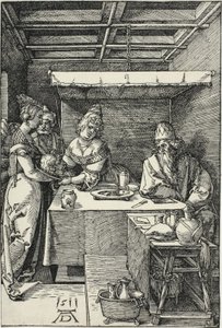 Salome presenterar Johannes döparens huvud för Herodias av Albrecht Dürer