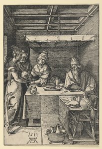 Salome överlämnar Johannes Döparens huvud till sin mor, Herodias av Albrecht Dürer