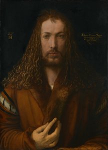 Självporträtt i en pälskjol, 1500. av Albrecht Dürer