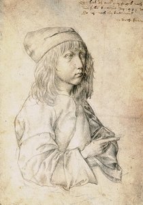 Självporträtt vid tretton års ålder av Albrecht Dürer