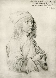 Självporträtt av den trettonårige Dürer