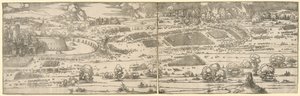 Belägring av en fästning. av Albrecht Dürer