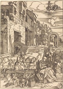Den heliga familjens vistelse i Egypten av Albrecht Dürer