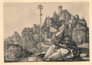 St Anthony Reading av Albrecht Dürer