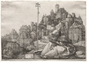 St Anthony Reading, 1519. av Albrecht Dürer