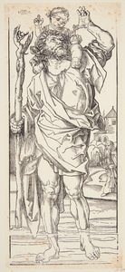 St Christopher av Albrecht Dürer