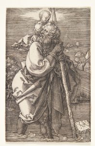 St. Christopher vänd till vänster av Albrecht Dürer