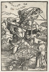 St. Christopher med fåglarna, ca. 1501-1504. av Albrecht Dürer