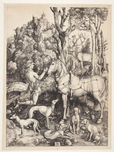 St Eustace av Albrecht Dürer