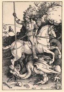 St George Killing the Dr av Albrecht Dürer