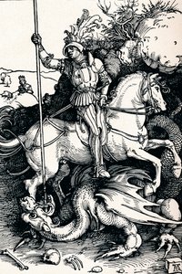 St George och draken, 1505 1906 av Albrecht Dürer