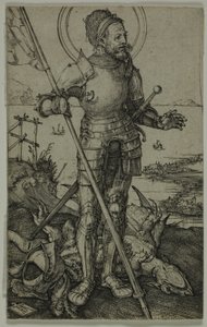 St George till fots av Albrecht Dürer