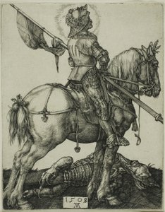 St George till häst av Albrecht Dürer