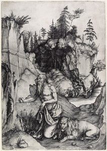 St. Hieronymus i botgörelse, ca. 1497 av Albrecht Dürer
