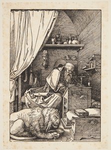 St. Hieronymus i sin cell av Albrecht Dürer