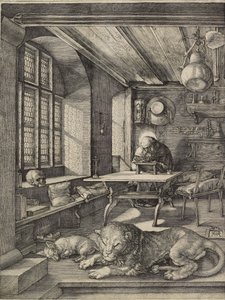St Hieronymus i hans arbetsrum, 1514 av Albrecht Dürer