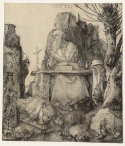 St Jerome i vildmarken Saint Hieronymus i vildmarken av Albrecht Dürer