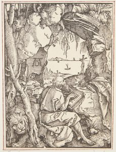 St. Hieronymus i grottan av Albrecht Dürer