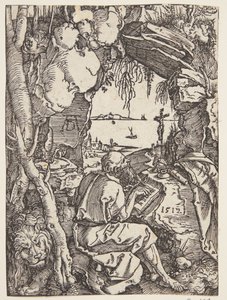 St. Hieronymus i grottan av Albrecht Dürer