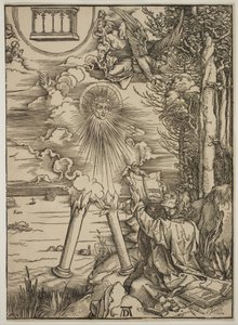 St. John slukar boken av Albrecht Dürer