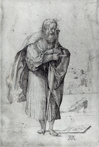 St. Paul, 1523 (penna och bläck på papper) av Albrecht Dürer