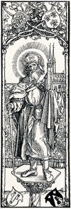 St Sebaldus på en huvudstad, 1906 av Albrecht Dürer