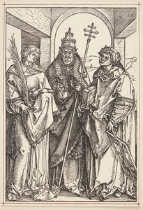 Sts. Lawrence, Sixtus och Stephen av Albrecht Dürer