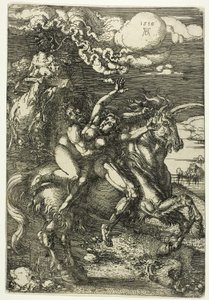 Bortförandet av proserpin på en enhörning av Albrecht Dürer