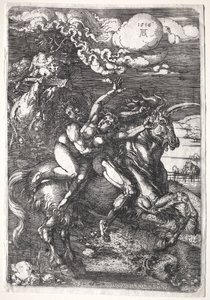 Bortförandet på en enhörning av Albrecht Dürer