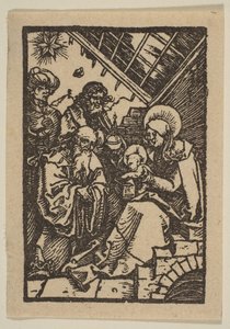 Konungarnas tillbedjan.n.d. av Albrecht Dürer