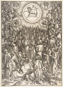 The Adoration of the Lamb, från Apocalypse-serien.n.d. av Albrecht Dürer