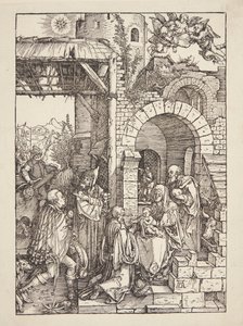 Tillbedjan av Magi av Albrecht Dürer