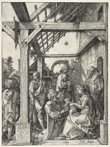 Tillbedjan av Magi av Albrecht Dürer