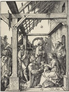 Tillbedjan av Magi av Albrecht Dürer
